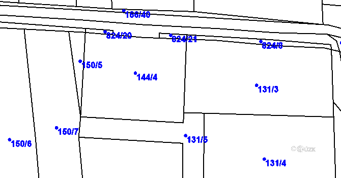 Parcela st. 131/2 v KÚ Cítoliby, Katastrální mapa
