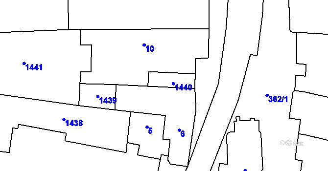Parcela st. 9 v KÚ Citonice, Katastrální mapa