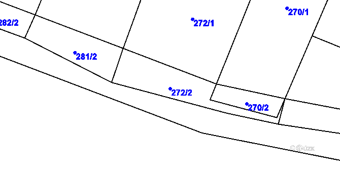 Parcela st. 272/2 v KÚ Citonice, Katastrální mapa