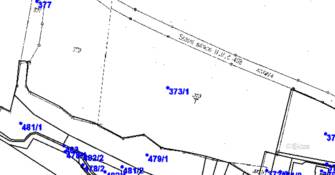 Parcela st. 373/1 v KÚ Citonice, Katastrální mapa
