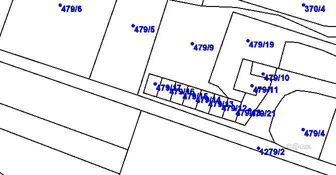 Parcela st. 479/16 v KÚ Citonice, Katastrální mapa
