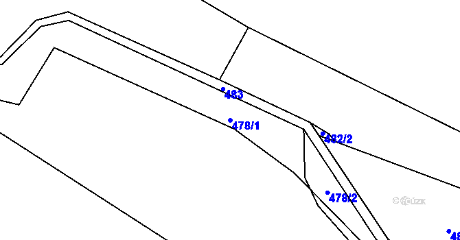 Parcela st. 478/1 v KÚ Citonice, Katastrální mapa