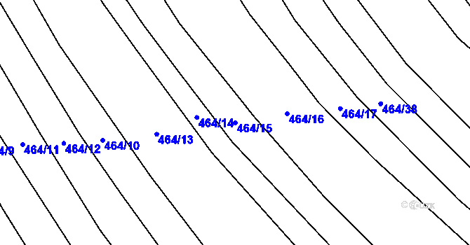 Parcela st. 464/15 v KÚ Citonice, Katastrální mapa