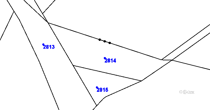 Parcela st. 656/3 v KÚ Cítov, Katastrální mapa