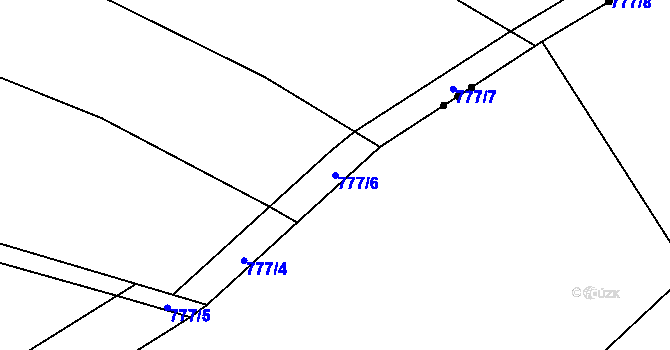 Parcela st. 777/6 v KÚ Cítov, Katastrální mapa