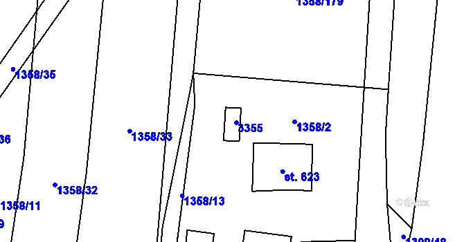 Parcela st. 679 v KÚ Cítov, Katastrální mapa