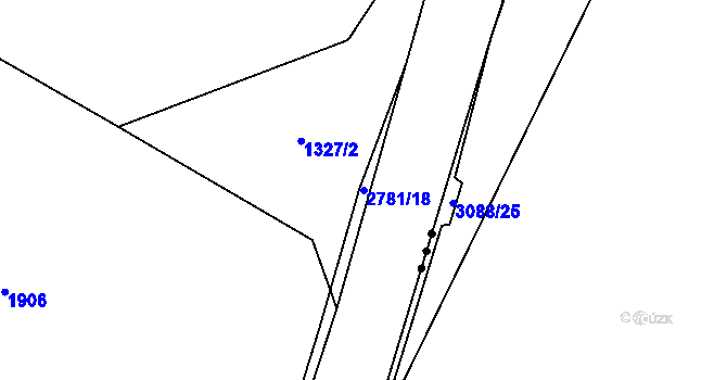 Parcela st. 2781/18 v KÚ Cizkrajov, Katastrální mapa