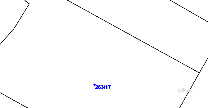 Parcela st. 263/19 v KÚ Černouček, Katastrální mapa