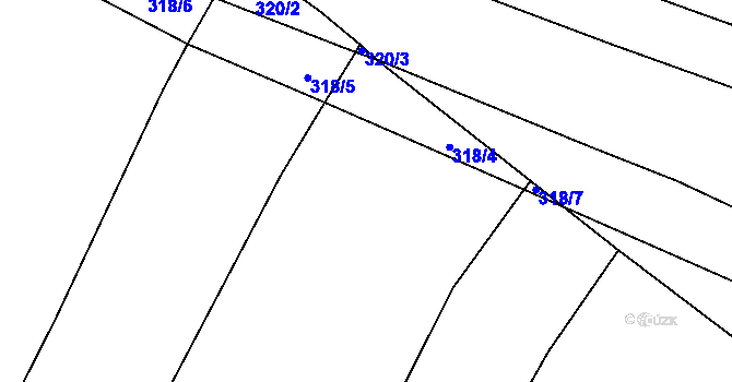 Parcela st. 274/4 v KÚ Černouček, Katastrální mapa