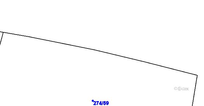 Parcela st. 274/60 v KÚ Černouček, Katastrální mapa