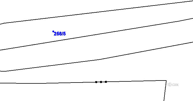 Parcela st. 254/1 v KÚ Cvrčovice, Katastrální mapa
