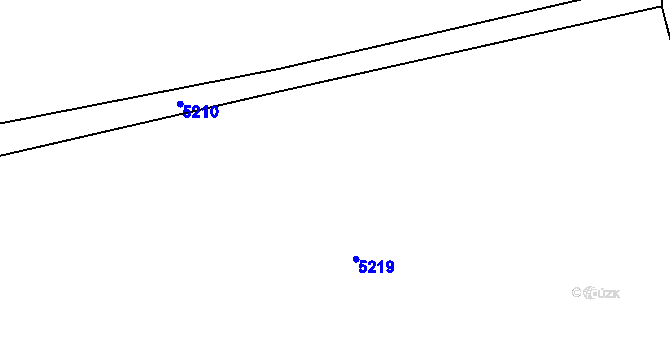 Parcela st. 5216 v KÚ Cvrčovice u Pohořelic, Katastrální mapa