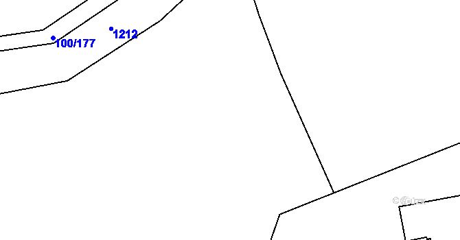 Parcela st. 100/80 v KÚ Cvrčovice u Zdounek, Katastrální mapa