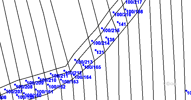 Parcela st. 131 v KÚ Cvrčovice u Zdounek, Katastrální mapa