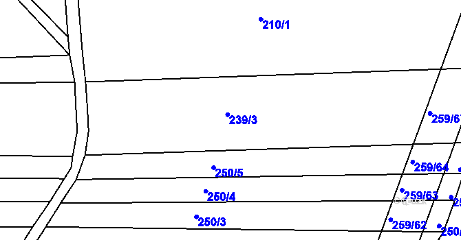 Parcela st. 239/2 v KÚ Cvrčovice u Zdounek, Katastrální mapa