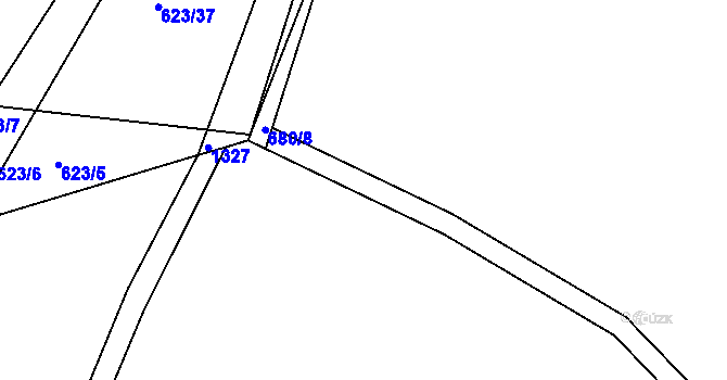 Parcela st. 680/9 v KÚ Cvrčovice u Zdounek, Katastrální mapa