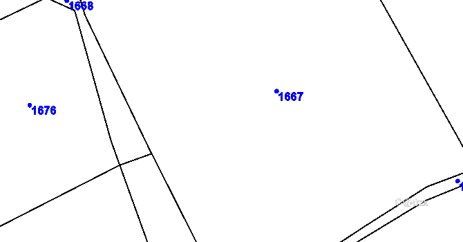 Parcela st. 308 v KÚ Čachotín, Katastrální mapa