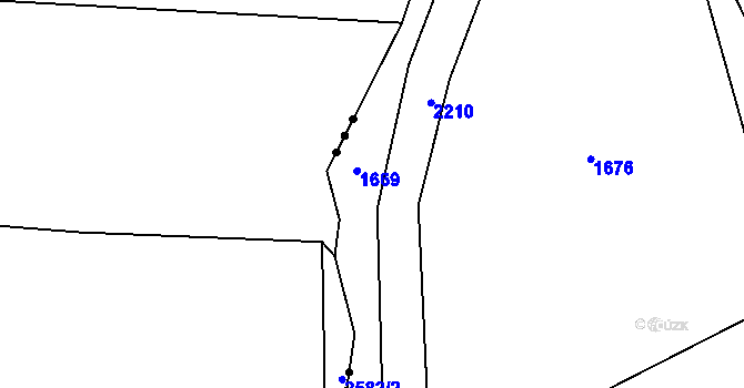 Parcela st. 495/21 v KÚ Čachotín, Katastrální mapa