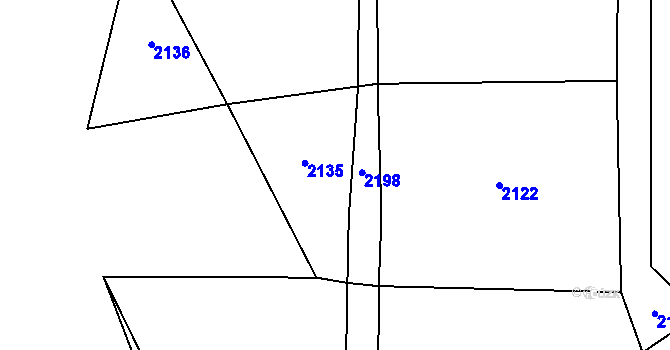 Parcela st. 495/39 v KÚ Čachotín, Katastrální mapa