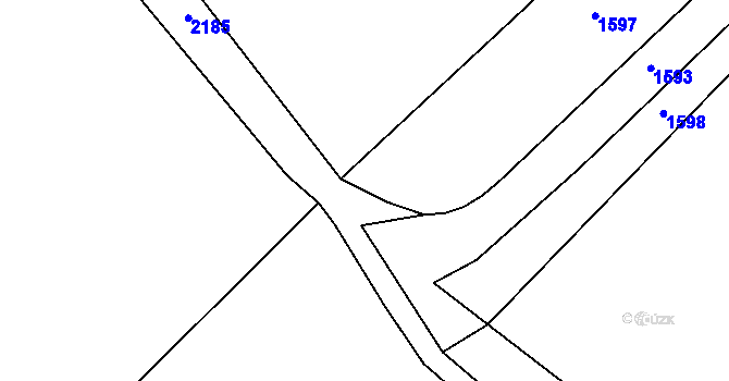 Parcela st. 628/10 v KÚ Čachotín, Katastrální mapa