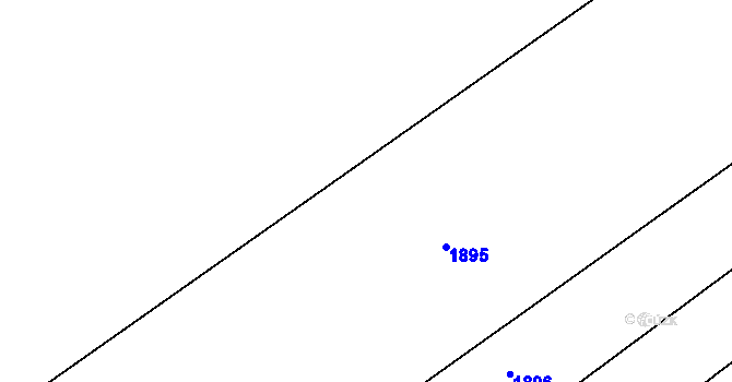 Parcela st. 650/14 v KÚ Čachotín, Katastrální mapa