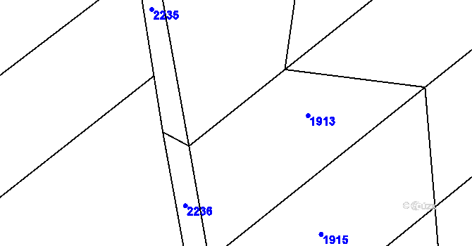 Parcela st. 671/47 v KÚ Čachotín, Katastrální mapa