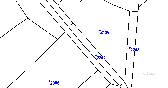 Parcela st. 777/45 v KÚ Čachotín, Katastrální mapa