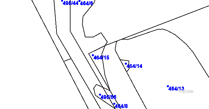Parcela st. 162/1 v KÚ Čachotín, Katastrální mapa