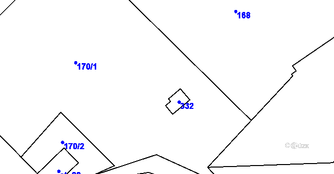 Parcela st. 36 v KÚ Březí u Čachrova, Katastrální mapa