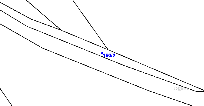 Parcela st. 160/2 v KÚ Březí u Čachrova, Katastrální mapa
