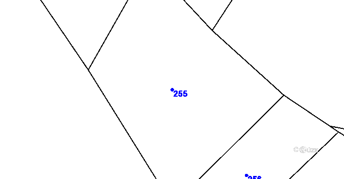 Parcela st. 255 v KÚ Sedliště u Častonína, Katastrální mapa