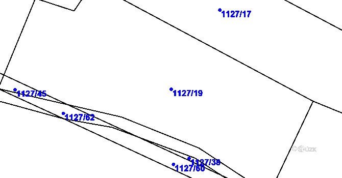 Parcela st. 1127/19 v KÚ Čečelice, Katastrální mapa