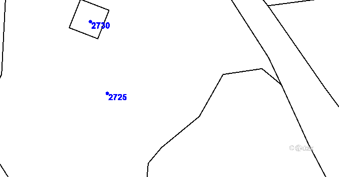 Parcela st. 562/7 v KÚ Čečelovice, Katastrální mapa