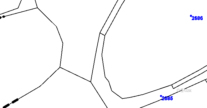 Parcela st. 2150/20 v KÚ Čečelovice, Katastrální mapa