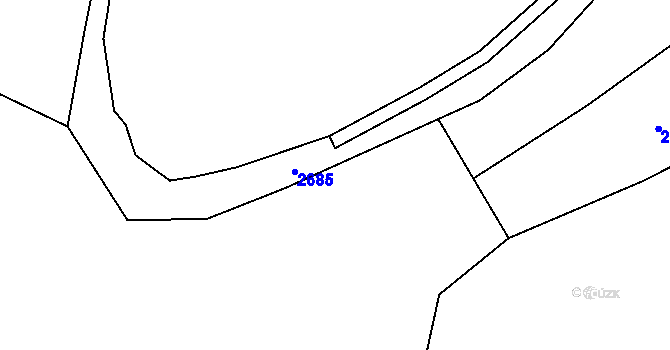 Parcela st. 2150/22 v KÚ Čečelovice, Katastrální mapa