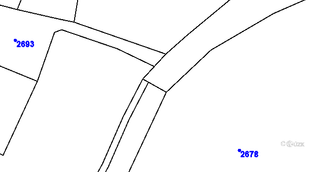 Parcela st. 2150/24 v KÚ Čečelovice, Katastrální mapa