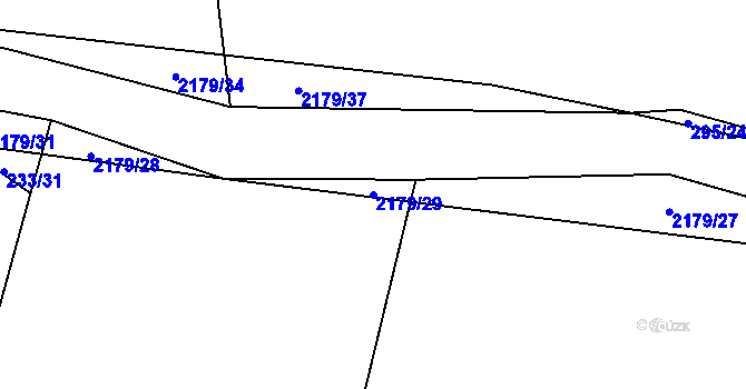 Parcela st. 2179/29 v KÚ Čečelovice, Katastrální mapa