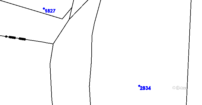 Parcela st. 295/3 v KÚ Čečelovice, Katastrální mapa