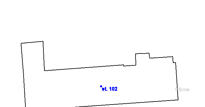 Parcela st. 602/2 v KÚ Čečelovice, Katastrální mapa