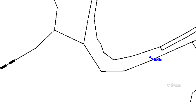 Parcela st. 2150/5 v KÚ Čečelovice, Katastrální mapa