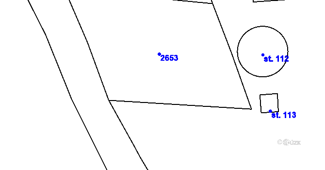 Parcela st. 602/9 v KÚ Čečelovice, Katastrální mapa