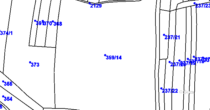 Parcela st. 359/14 v KÚ Čechtice, Katastrální mapa