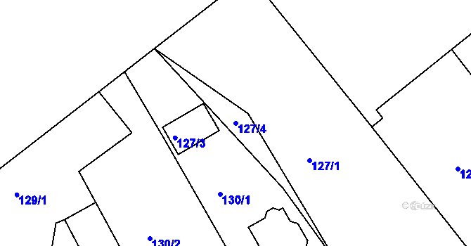 Parcela st. 127/4 v KÚ Čejč, Katastrální mapa