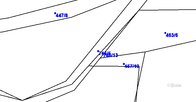 Parcela st. 746/5 v KÚ Čejetice, Katastrální mapa