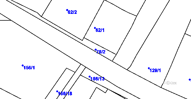 Parcela st. 78/2 v KÚ Čejkovice u Znojma, Katastrální mapa