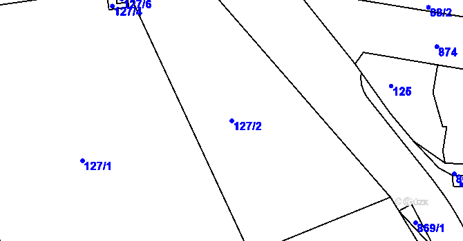 Parcela st. 127/2 v KÚ Čekanice u Tábora, Katastrální mapa