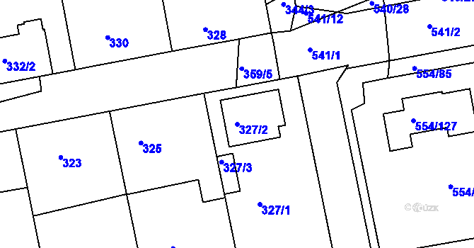 Parcela st. 327/2 v KÚ Čekanice u Tábora, Katastrální mapa
