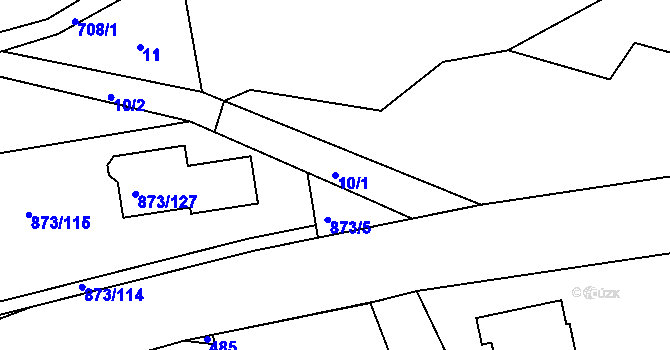 Parcela st. 10/1 v KÚ Čekanice u Tábora, Katastrální mapa