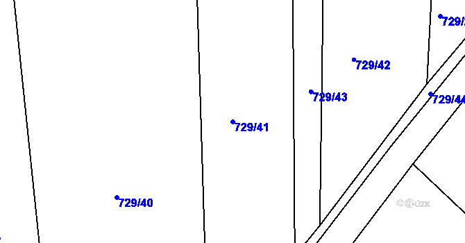 Parcela st. 729/41 v KÚ Čekanice u Tábora, Katastrální mapa