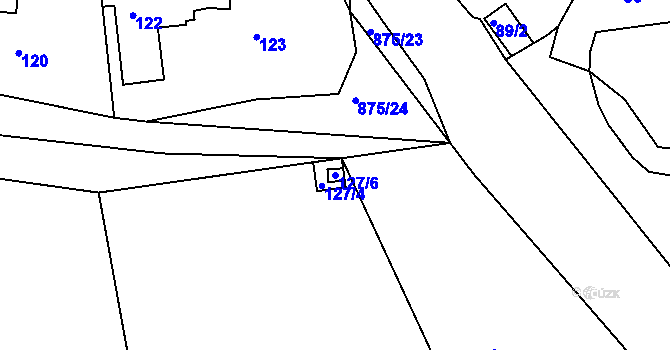 Parcela st. 127/6 v KÚ Čekanice u Tábora, Katastrální mapa